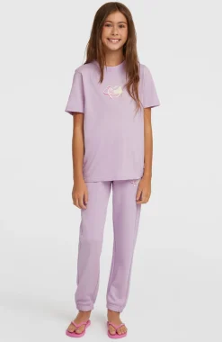 KidsEssentials Script joggingbroek| Paars
