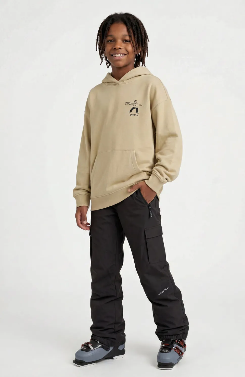 KidsFWC'Cruz Cargo wintersportbroek| Zwart