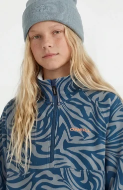 KidsFWC'Cruz Printed fleecetrui met halve rits| Blauw