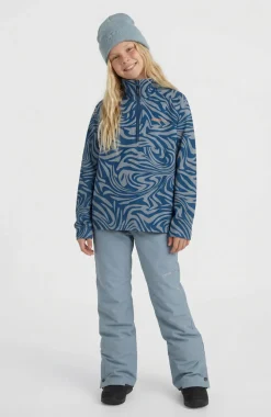 KidsFWC'Cruz Printed fleecetrui met halve rits| Blauw