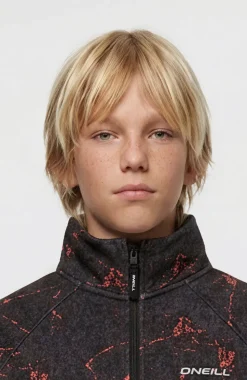 KidsFWC'Cruz Printed Half-Zip fleecetrui| Zwart
