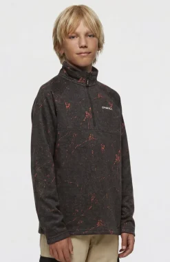 KidsFWC'Cruz Printed Half-Zip fleecetrui| Zwart