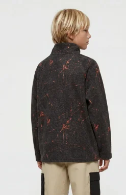 KidsFWC'Cruz Printed Half-Zip fleecetrui| Zwart