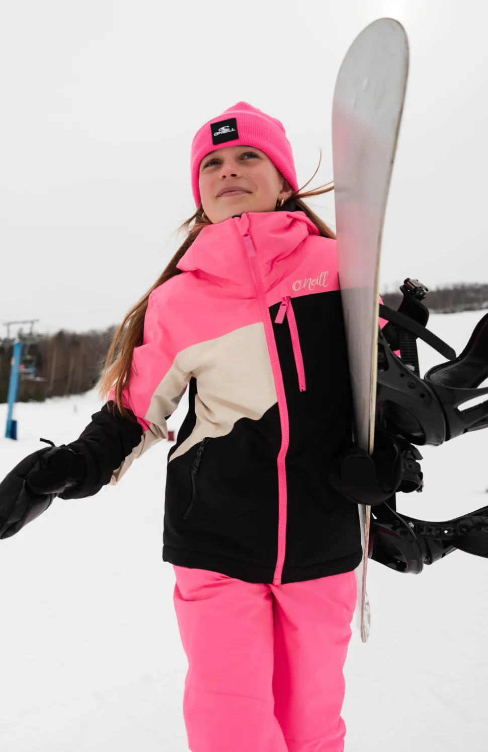 KidsFWC'Cruz Triple wintersportjas| Zwart Mix