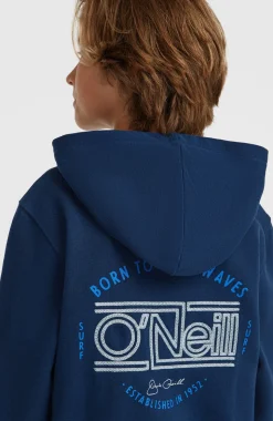 KidsGraphic hoodie| Blauw
