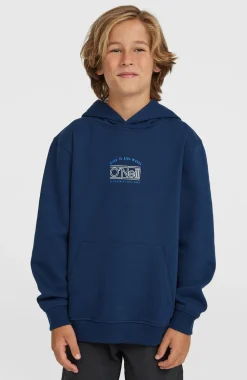KidsGraphic hoodie| Blauw