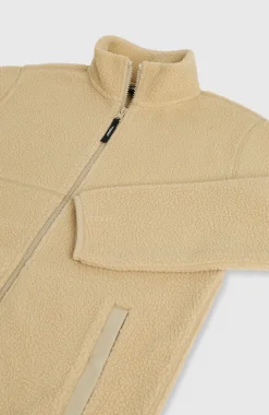KidsHigh-Pile fleecevest met volledige rits| Beige