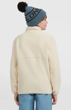 KidsHigh-Pile fleecevest met volledige rits| Beige
