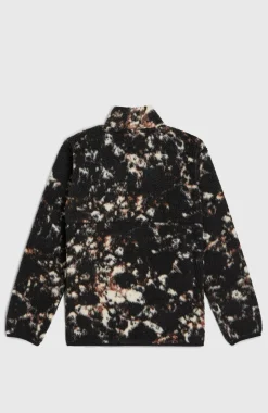 KidsHigh-Pile fleecevest met volledige rits| Zwart