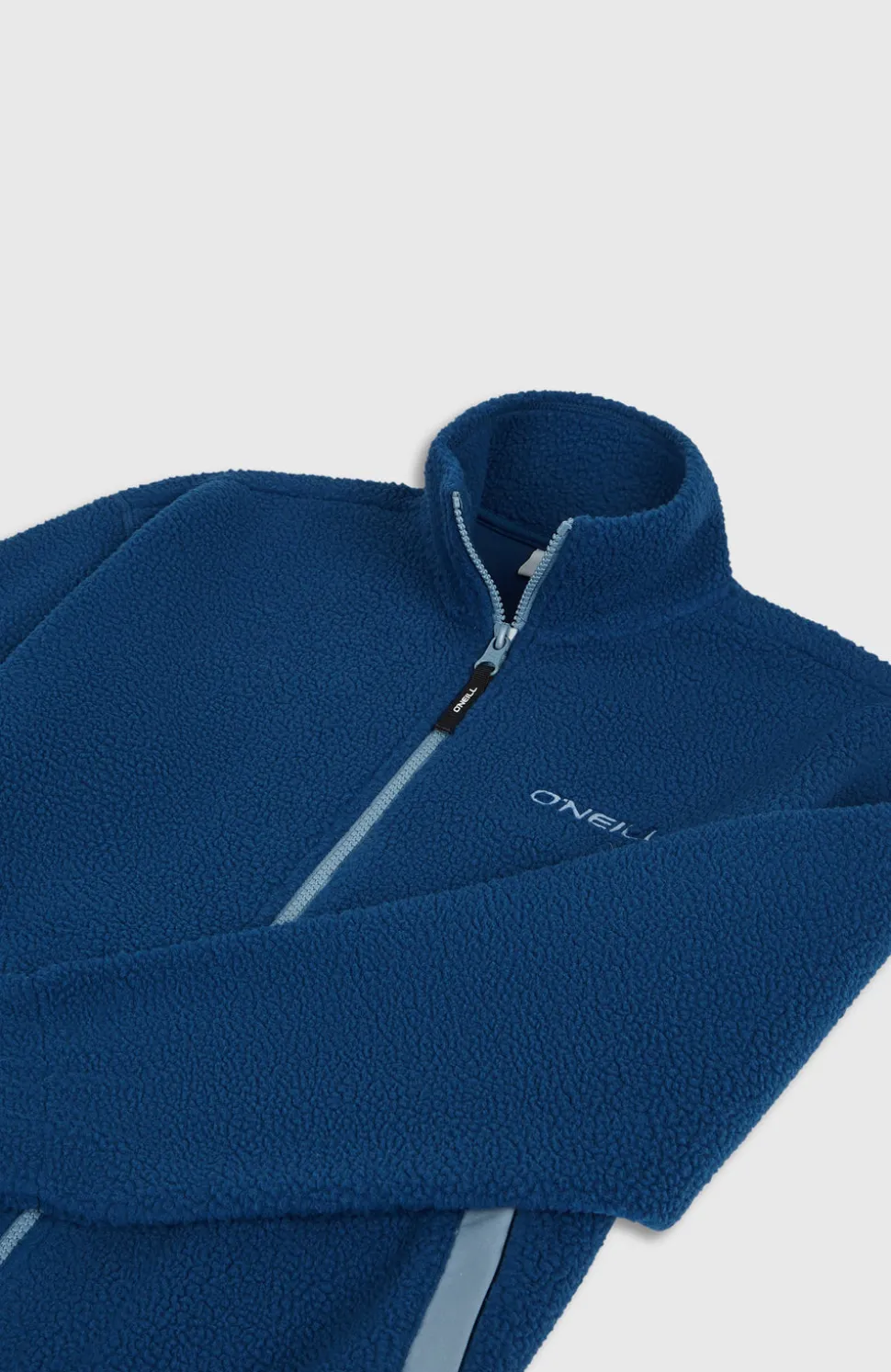 KidsHigh-Pile fleecevest met volledige rits| Blauw