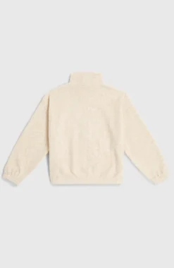 KidsHigh-Pile fleecevest met volledige rits| Beige