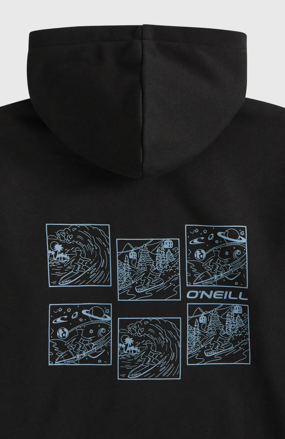 KidsO'Neill Back-Print hoodie| Zwart