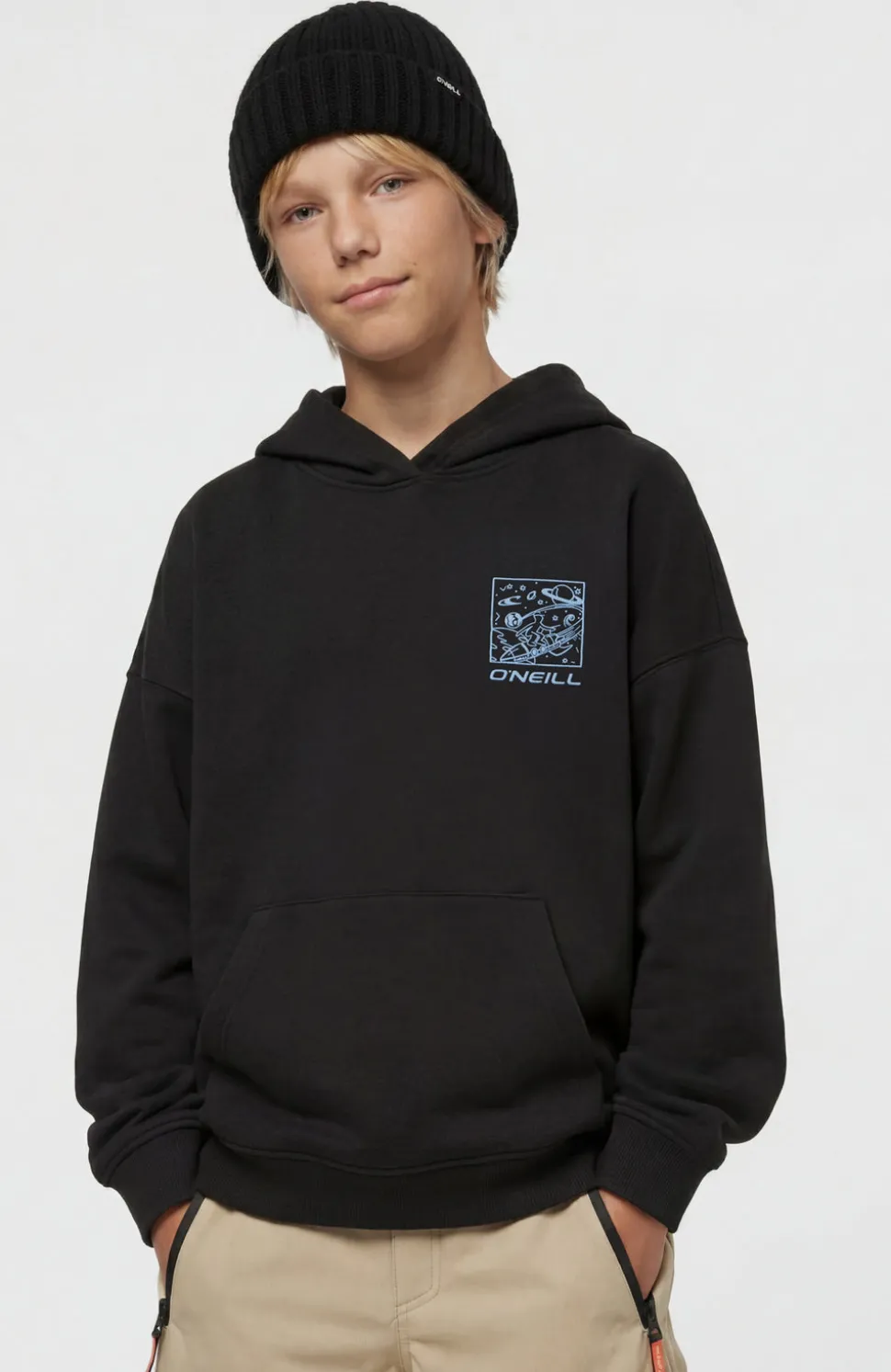 KidsO'Neill Back-Print hoodie| Zwart