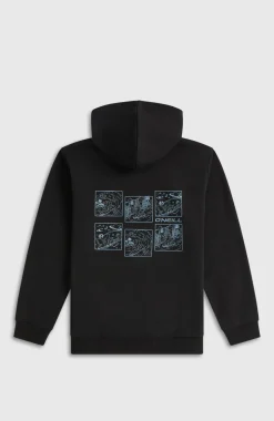 KidsO'Neill Back-Print hoodie| Zwart