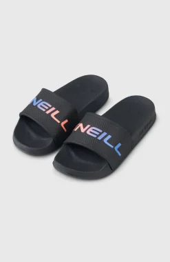 KidsO'Neill Logo slippers| Zwart