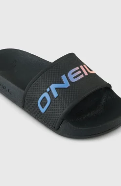 KidsO'Neill Logo slippers| Zwart