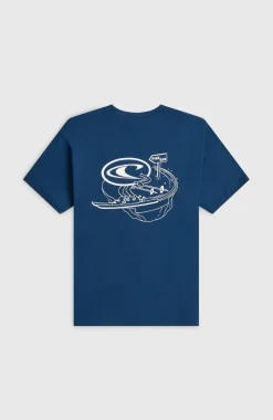 KidsO'Neill Loose Print T-shirt| Blauw