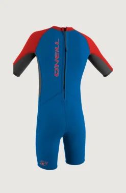 KidsReactor-2 2mm Back Zip Shortsleeve Spring Wetsuit| Blauw