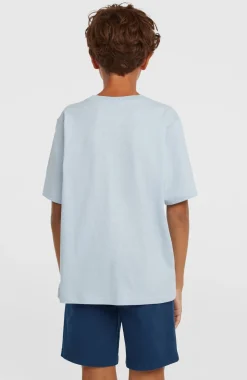 KidsSlub Graphic T-shirt| Blauw