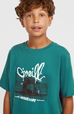 KidsSlub Graphic T-shirt| Groen