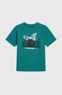 KidsSlub Graphic T-shirt| Groen