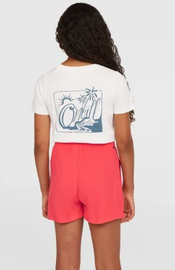 KidsSummer geweven short| Roze