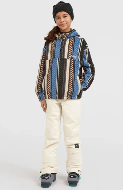 KidsSuperfleece hoodie met halve rits| Blauw