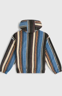 KidsSuperfleece hoodie met halve rits| Blauw